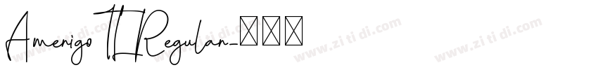 AmerigoTL Regular字体转换